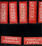 ! Lot Of 56 Expess-Zetteln, Expres Labels, Eilbotenzettel, Eilzustellung, Espresso, Eilt - Colecciones (sin álbumes)