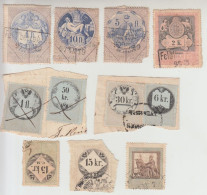 Lot Of 11 Revenue - Tax Stamps Austria - Hungary Different Quality -  VIPauction001 - Fiscale Zegels