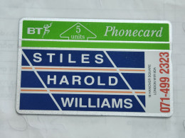 United Kingdom-(BTP029)-stiles Harold-LONDON-(32)(5units)(130K03507)(tirage-4.203)(price Cataloge-3.00£-mint) - BT Private