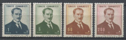 TURQUIE 1968 N° 1859/1862 ** Neufs MNH Superbes C 11 € Atatürk Série Courante - Ungebraucht