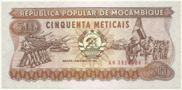 Mozambique - 50 Meticais - 16.06.1986 - Unc. - P 129.b - Serie AK - Moçambique