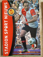 Programme Feyenoord - PSV - 24.2.2013 - Eredivisie - Holland - Programm - Football - Poster Daryl Janmaat - Books