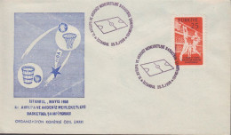 1959. TÜRKIYE. BASKETBALL EM 25 K On FDC Cancelled First Day Of Issue 27.5.1959.. Nice Cache... (Michel 1626) - JF442653 - Lettres & Documents