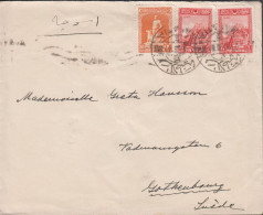 1928. TÜRKIYE. Cover  To Sweden With 2 Ex 6 G + 20 PARA 1926-issue Cancelled MALATIA And Rev... (Michel 844+) - JF442689 - Covers & Documents