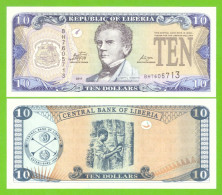 LIBERIA 10 DOLLARS 2011 P-27f  UNC - Liberia