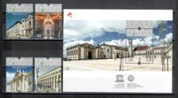 Portugal 2014 Set  And Souvenir Sheet Coimbra Kulturerbe Der Menschheit / World Heritage UNESCO ** - UNESCO