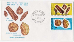 Afars Et Issas 1973 FDC Premier Jour Archéologie (1) - Briefe U. Dokumente