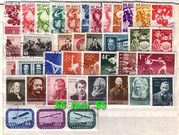 1956 Compl.- Used/oblitere(O) Yvert Nr-851/882+P.A.70/72 BULGARIA / Bulgarie - Annate Complete
