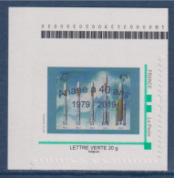 Ariane A 40 Ans 1979-2019 Adhésif TVP LV Coin De Feuille Numéroté 191122005_07_002 Sur Timbres - Ungebraucht