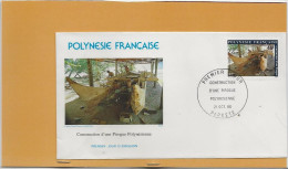 FDC 1986 46 FRS PIROGUE - Covers & Documents
