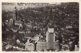 BELGIQUE - Anvers - Vue Aérienne Du Building Et De La Cathédrale - Carte Postale Ancienne - Antwerpen