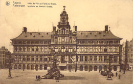 BELGIQUE - Anvers - Hôtel De Ville Et Fontaine Brabo - Carte Postale Ancienne - Antwerpen