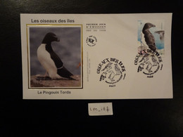 FRANCE 2021 1,08 EURO " OISEAUX DES ILES " OBLITÉRATIONS 08.01.2021 1 ENVELOPPE F.D.C. PINGOUIN TORDA - 2020-…