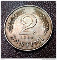 LATVIA  2 SANTIMI  COIN  1939 Y  - VF +++ - Lettland