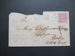 AD NDP 1869 GA Umschlag 1 Groschen Auf Umschlag Von Preußen U 30 Stempel Ra2 Golzow Reg Bez Potsdam - Postal  Stationery