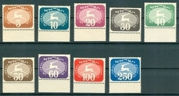 Israel - 1952, Michel/Philex No. : 12-20, - Portomarken - MNH - *** - Full Tab - Nuovi (senza Tab)