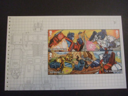 2022 GB QEII ROYAL MAIL DY44 TRANSFORMERS PRESTIGE STAMP BOOK PANE 1. Mnh**(P10-700) - Sin Clasificación