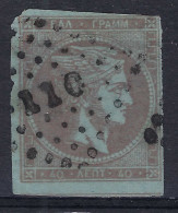 GRECE Ca. 1863-68: Le Y&T 22, Obl. "110" - Oblitérés