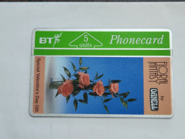 United Kingdom-(BTP062)-DANELL ROSES/Valentine's-(77)(5units)-(241C70201)(tirage-500)(price Cataloge-40.00£-mint) - BT Private