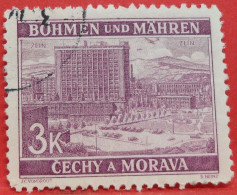 N°35 - 3 Korun - Année 1939 - Timbre Oblitéré Allemagne Bohême & Moravie - - Gebraucht