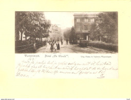 Wageningen Mensen Bij Hotel De Wereld 1901 ST076 - Wageningen