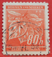 N°78 - 80 Haleru - Année 1942 - Timbre Oblitéré Allemagne Bohême & Moravie - - Gebraucht