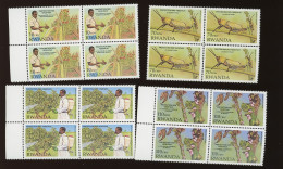 1998 4 X 1399/1402 ** Rwanda Lutte Contre Insectes Prédateurs - Ungebraucht