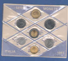 ITALIA 1983 Serie 7 Monete 5 10 20 50 100 200 500 Lire FDC UNC Italy Coin Set Private Issues Emissioni Private - Mint Sets & Proof Sets