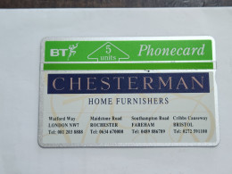 United Kingdom-(BTP078)-Chesterman Home Furnishers 2-(96)(5units)-(243C45486)(tirage-5.578)(price Cataloge-3.00£-mint) - BT Emissions Privées