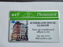 United Kingdom-(BTP082)-Sutherland House Glasgow-(108)(10units)(243C26423)(tirage-5.056)(price Cataloge-3.00£-mint) - BT Emissions Privées