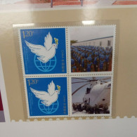 Blue Helmet Peace Corp Military China People CPR Personalized Stamps Presentation Book - Lots & Serien