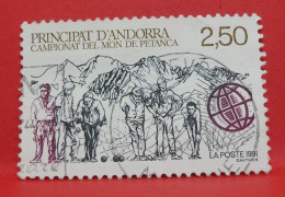 N°428 - 2.50 Francs - Année 1991 - Timbre Oblitéré Andorre Français - - Gebruikt