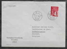 NORVEGE Lettre 1956 Oslo Roi - Briefe U. Dokumente