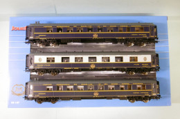 Jouef - Coffret 3 Voitures CIWL Restaurant Pullman ép. V / VI SNCF Réf. HJ4156 Neuf NBO HO 1/87 - Coches De Viaje