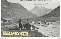 Val D'aosta-aosta-valsavarenche Piano Del Nivolet E La Grivola Veduta Primi 900 (f.piccolo) - Sonstige & Ohne Zuordnung