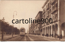 Sardegna-cagliari Via Roma Veduta Vecchio Tram Via Roma Altezza Palazzi Manca Garzia Animata Anni 20 30 (picc./v.retro) - Cagliari