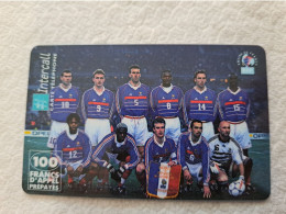 FRANCE/ 100 FRANCS  / INTERCALL/ FOOTBAL/ TEAM/ FRANCE      /   PREPAID  / MINT    ** 14562** - Mobicartes (GSM/SIM)