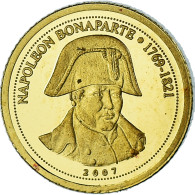 Monnaie, Congo, Napoléon Bonaparte, 1500 Francs CFA, 2007, FDC, Or - Congo (République Démocratique 1998)