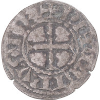 Monnaie, France, Philippe II, Denier, 1180-1223, Saint-Martin De Tours, TTB - 1180-1223 Philippe II Auguste