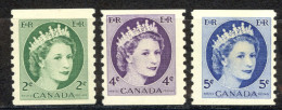 Canada Sc# 345-348 MH 1954 2c-5c QEII Coil Stamps - Ongebruikt