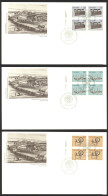 Canada Sc# 928-933 FDC Set/3 (inscription Blocks) 1985 08.01 Artifact Definitives - 1981-1990