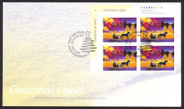 Canada Sc# 1922 FDC Inscription Block 2001 11.01 Christmas - 2001-2010