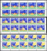 Canada Sc# B4-B6 MNH Strips/10 Set/3 1975 8+2c-15+5c Water Sports - Unused Stamps