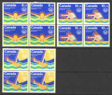 Canada Sc# B4-B6 MH Block/4 Set/3 1975 8+2c-15+5c Water Sports - Ungebraucht