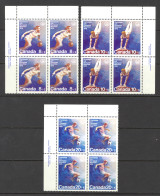 Canada Sc# B10-B12 MNH PB Set/3 1976 8+2c-20+5c Team Sports - Unused Stamps