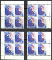 Canada Sc# B12 MNH PB Set/4 1976 20+5c Soccer - Unused Stamps