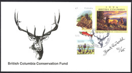 Canada Sc# BCC2e Brian Todd (SIGNED) FDC 1996 British Columbia Conservation - Lettres & Documents