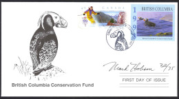 Canada Sc# BCC4e M. Hobson (SIGNED) FDC 1998 British Columbia Conservation - Lettres & Documents