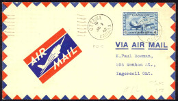 Canada Sc# C7 FDC (a) 1942 7.1 British Commonwealth Air Training Plan - ....-1951