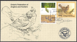 Canada Sc# OW1e J. Fenwick Lansdowne, Artist (SIGNED) FDC 1993 Ontario Fed. - Non Classés